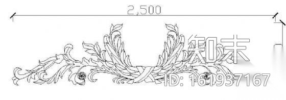 花饰浮雕施工图下载【ID:161937167】