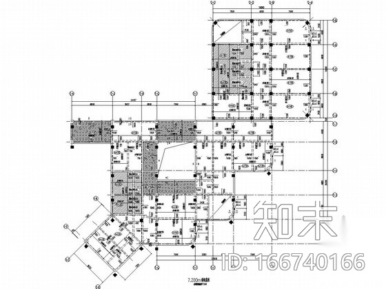 六层框架结构cad施工图下载【ID:166740166】