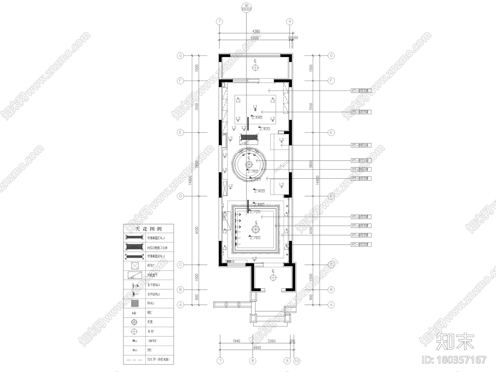 [河北]176㎡现代三居联排别墅样板间施工图施工图下载【ID:180357167】