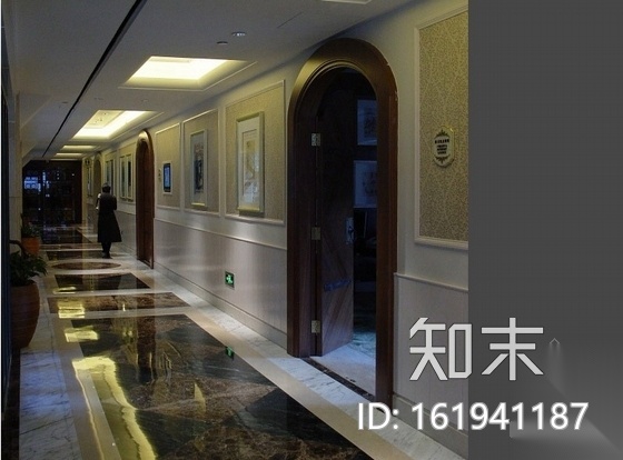 [广东]豪华酒店客房装修CAD竣工图（含实景）施工图下载【ID:161941187】