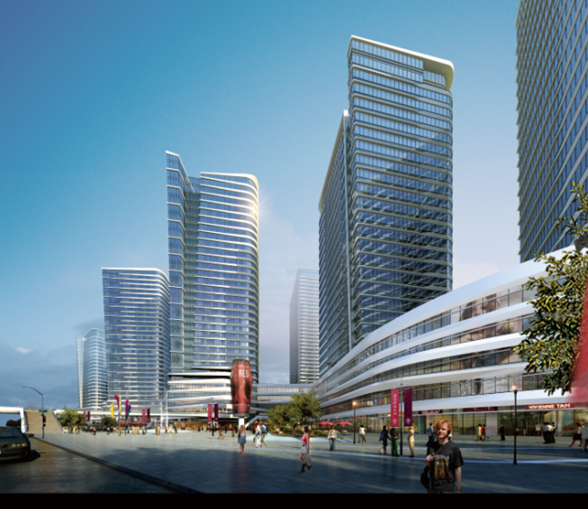 [深圳]蝴蝶状10栋超高层办公楼建筑设计方案文本（图纸...cad施工图下载【ID:165940111】