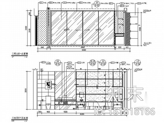 [西安]知名地产集团豪华社区三层别墅样板间室内装修图（...cad施工图下载【ID:161818166】