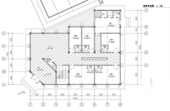 某二层仿古建筑茶楼建筑方案图（含效果图）施工图下载【ID:165946125】