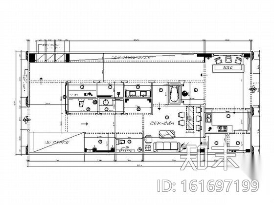 某瓷砖展厅施工图cad施工图下载【ID:161697199】