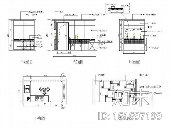 某瓷砖展厅施工图cad施工图下载【ID:161697199】