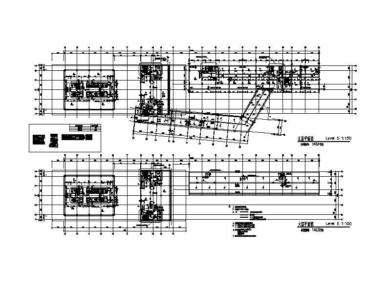 [上海]高层核心筒结构塔式办公综合体建筑施工图cad施工图下载【ID:149958155】