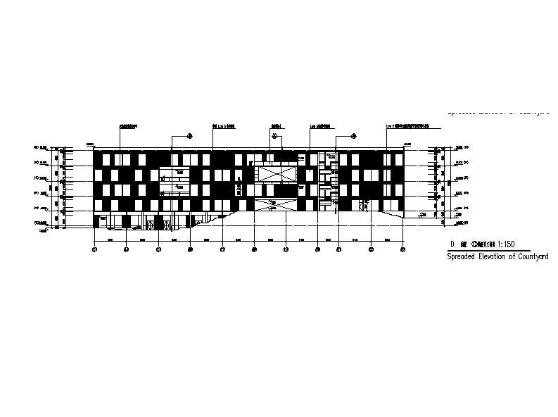 [上海]高层核心筒结构塔式办公综合体建筑施工图cad施工图下载【ID:149958155】