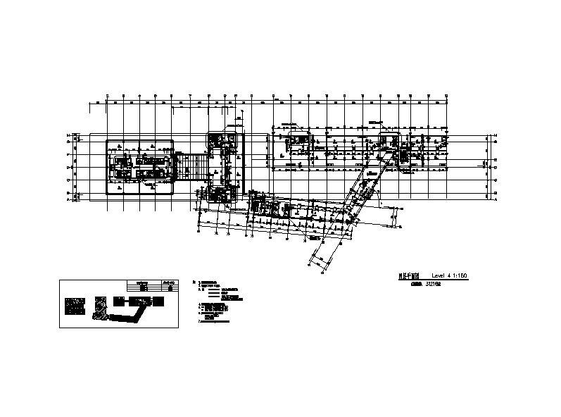 [上海]高层核心筒结构塔式办公综合体建筑施工图cad施工图下载【ID:149958155】