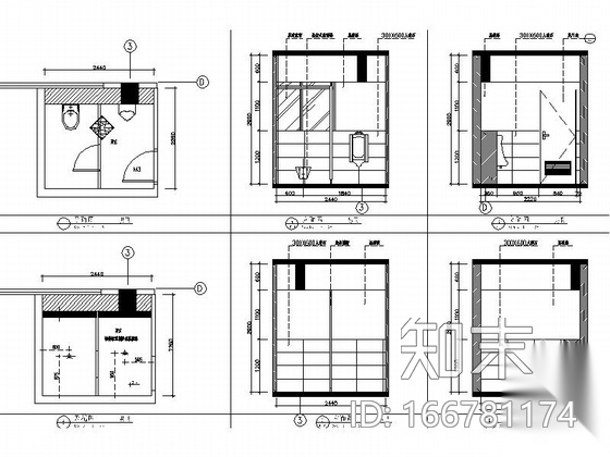 [海南]海滨城市现代水旱灾害4层会商中心装修设计施工图cad施工图下载【ID:166781174】