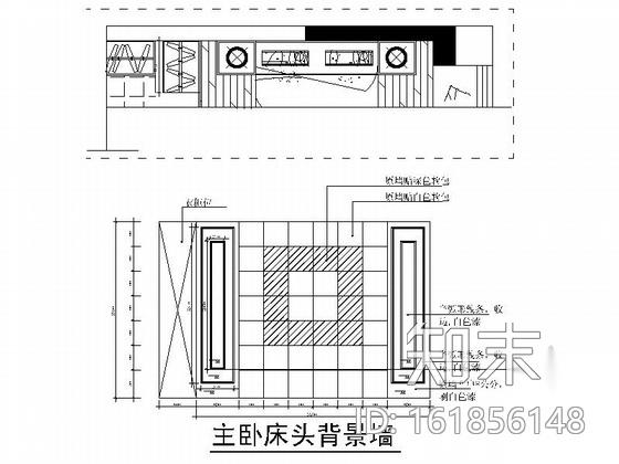 简约现代三居室样板间装修施工图cad施工图下载【ID:161856148】