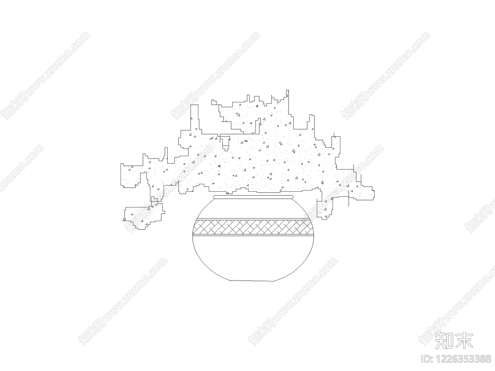现代填充图案CAD图纸