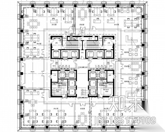 [辽宁]超高层办公楼暖通全套系统设计施工图（VAV系统施工图下载【ID:165174109】