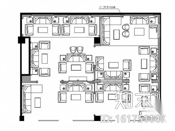 广东某沙发品牌重庆专卖店施工图cad施工图下载【ID:161751146】