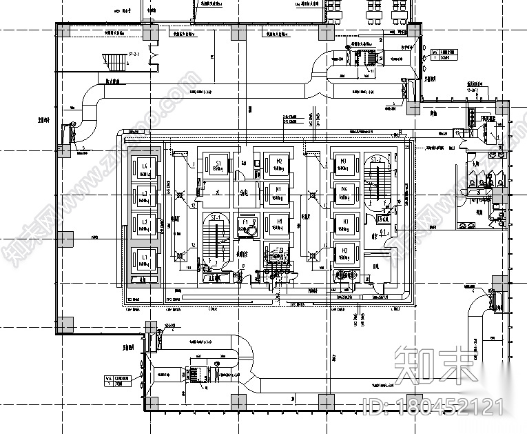 南通国贸暖通系统施工图（CAD）施工图下载【ID:180452121】