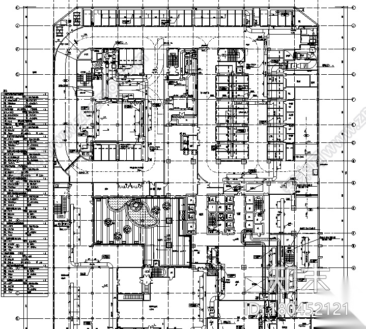 南通国贸暖通系统施工图（CAD）施工图下载【ID:180452121】