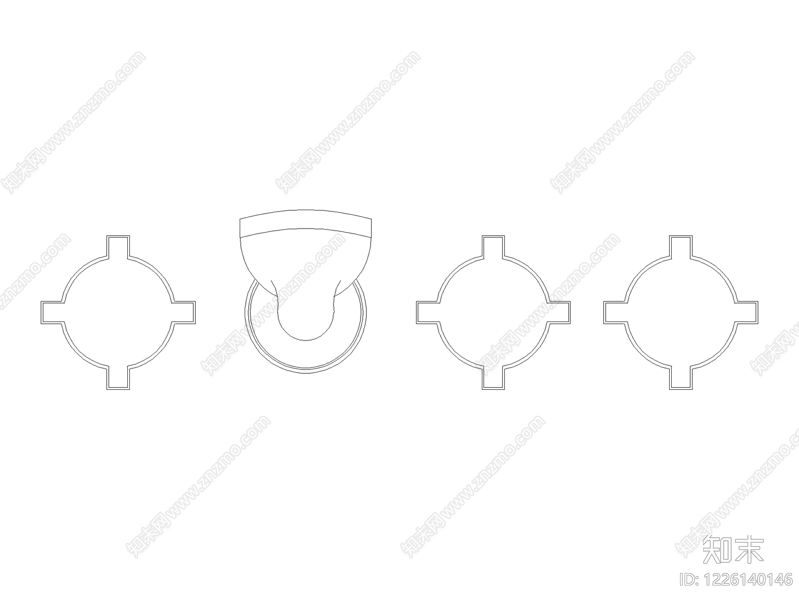五金管件cad施工图下载【ID:1226140146】