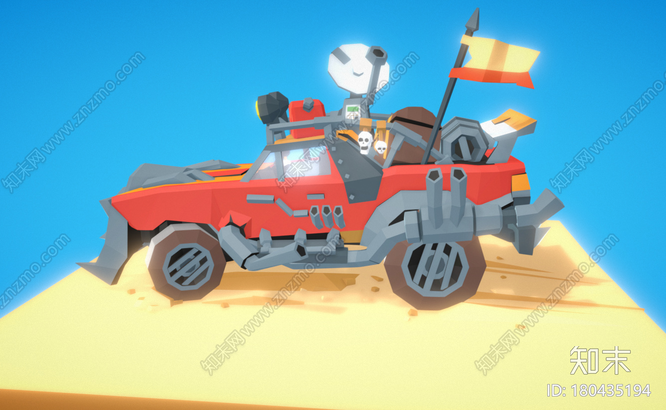 末世探险车CG模型下载【ID:180435194】