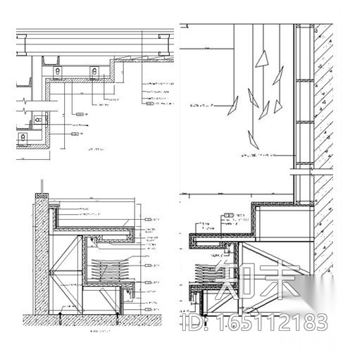 [青岛]8000㎡温泉疗养院施工图（含效果）cad施工图下载【ID:165112183】