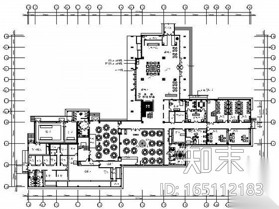 [青岛]8000㎡温泉疗养院施工图（含效果）cad施工图下载【ID:165112183】