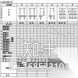 GGD型开关柜大样图cad施工图下载【ID:168533103】