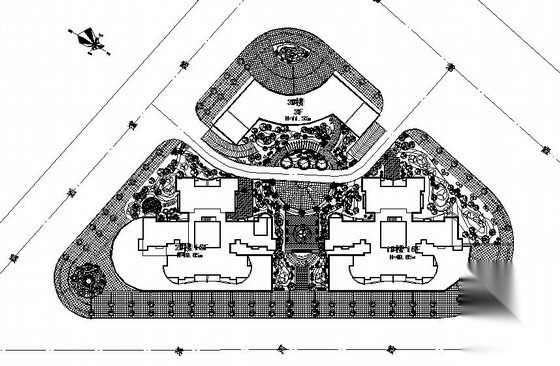 [广元]某居住区景观工程施工图cad施工图下载【ID:161095176】