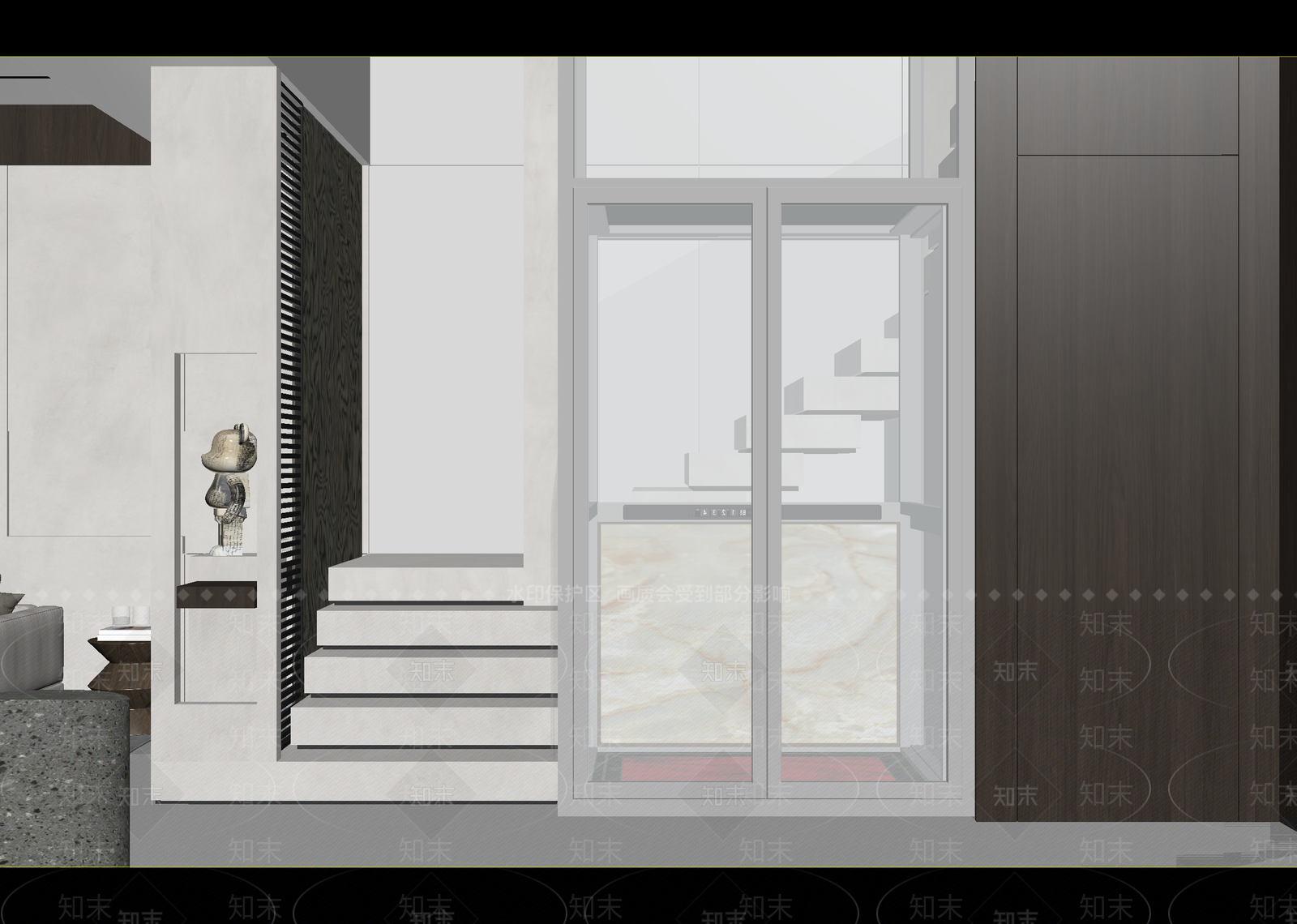现代玄关3D模型下载【ID:1215045619】