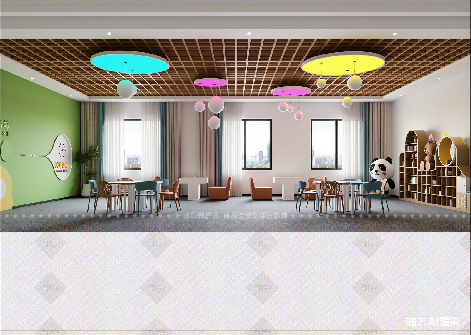 现代儿童乐园3D模型下载【ID:1214637922】