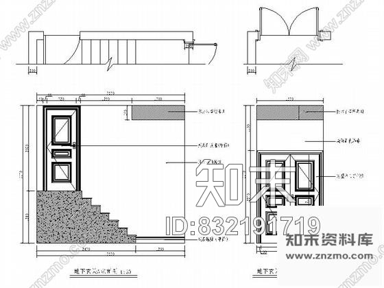 图块/节点北京某奢华别墅玄关立面图cad施工图下载【ID:832191719】