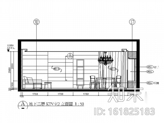 [天津]名师设计高档会所设计CAD装修图cad施工图下载【ID:161825183】