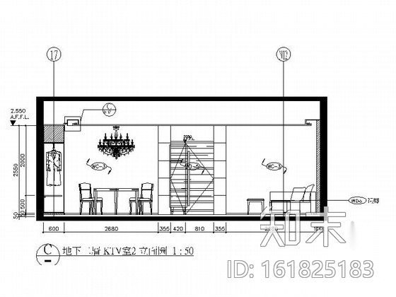 [天津]名师设计高档会所设计CAD装修图cad施工图下载【ID:161825183】