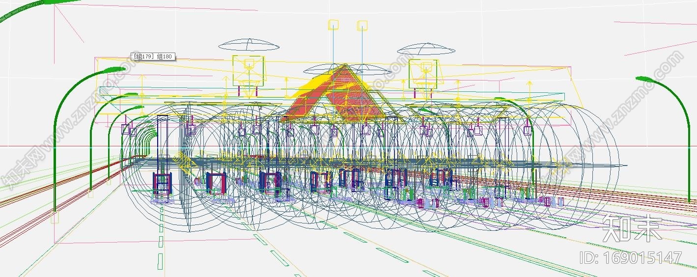 收费站CG模型下载【ID:169015147】