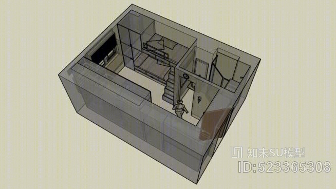 工作室内部研究SU模型下载【ID:523365308】