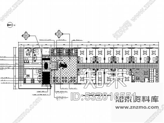 施工图西安社区茶艺中心室内装修图cad施工图下载【ID:532016551】