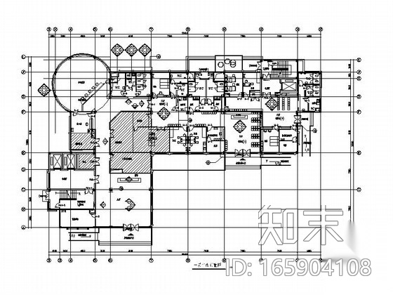 [广州]某医院装修室内设计图cad施工图下载【ID:165904108】