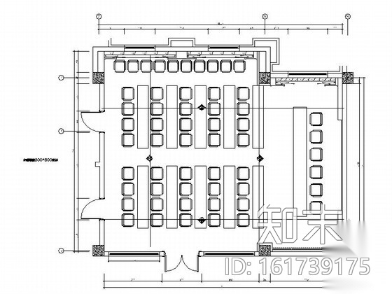 高速公路服务区综合楼多功能厅装修施工图（含效果）施工图下载【ID:161739175】
