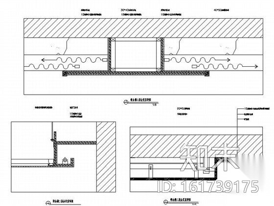 高速公路服务区综合楼多功能厅装修施工图（含效果）cad施工图下载【ID:161739175】