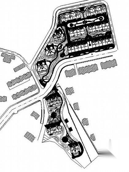 [大连]某居住区景观设计施工图cad施工图下载【ID:161095196】