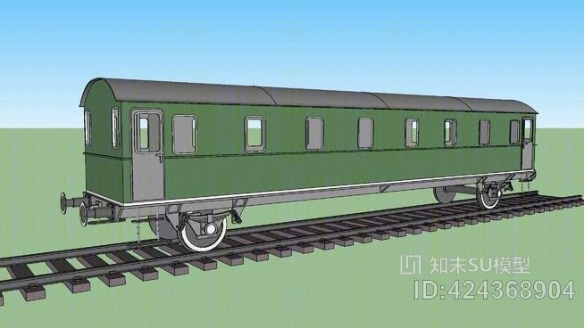 铁路客车SU模型下载【ID:424368904】