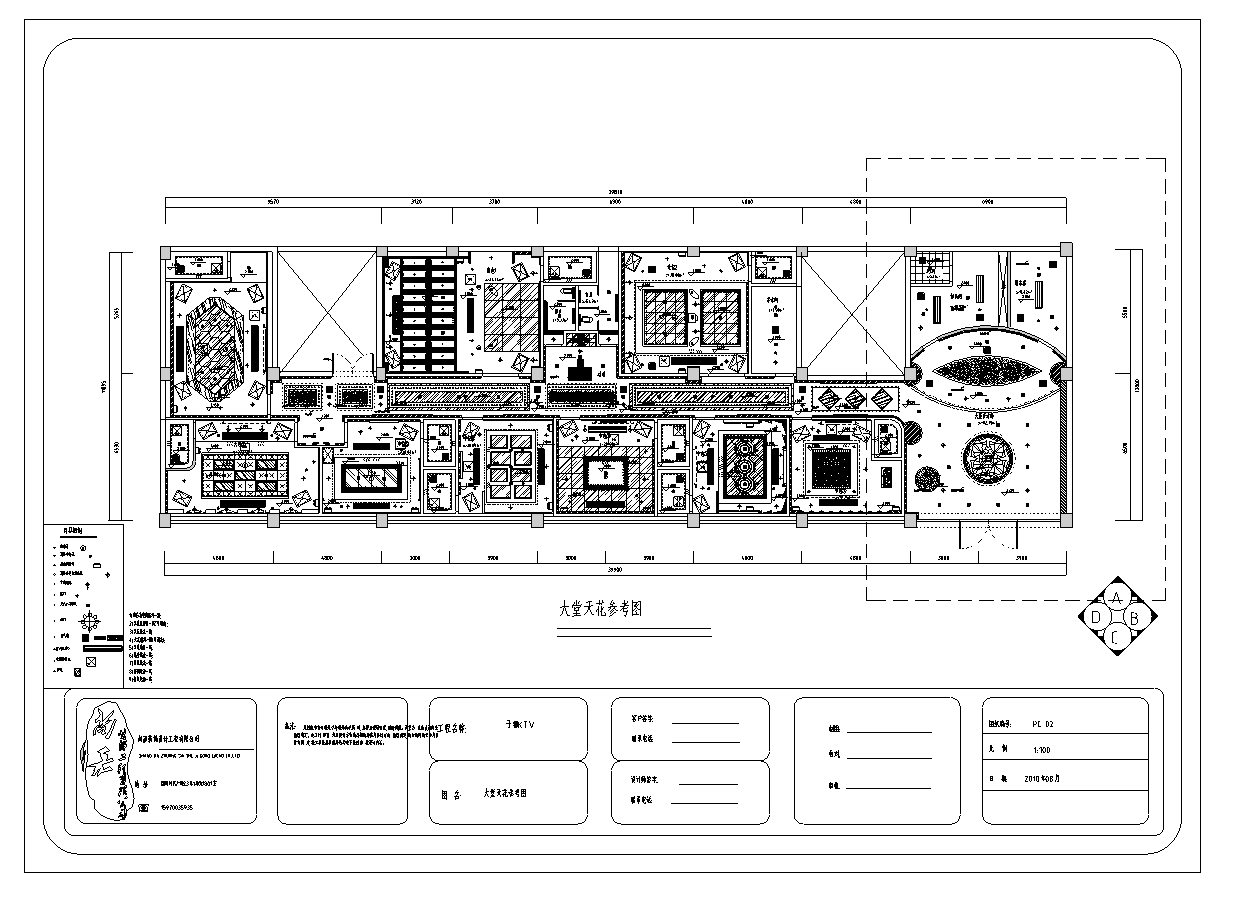 某KTV会所全套室内设计施工图（含效果图）cad施工图下载【ID:161799113】