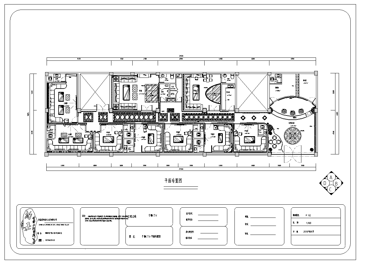 某KTV会所全套室内设计施工图（含效果图）cad施工图下载【ID:161799113】