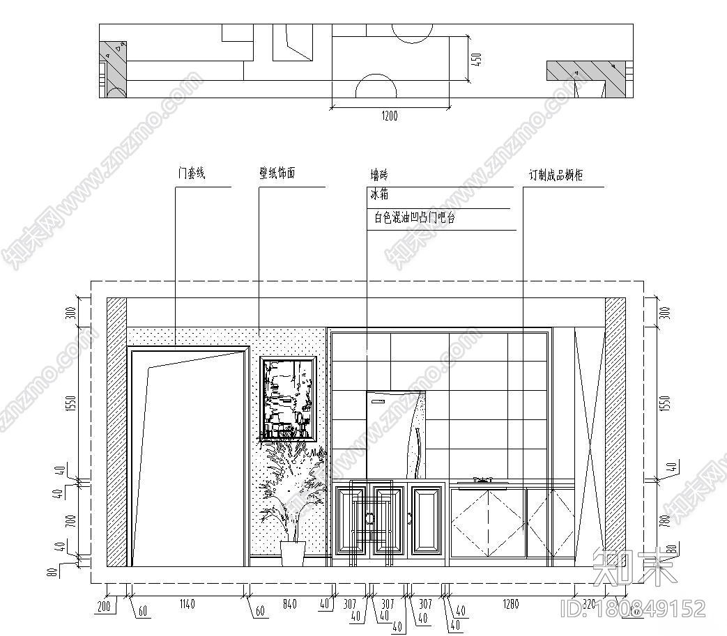 欧式风格156㎡3室2厅2卫住宅装修施工图设计cad施工图下载【ID:180849152】