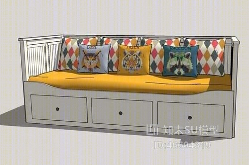 多人沙发SU模型下载【ID:46604319】