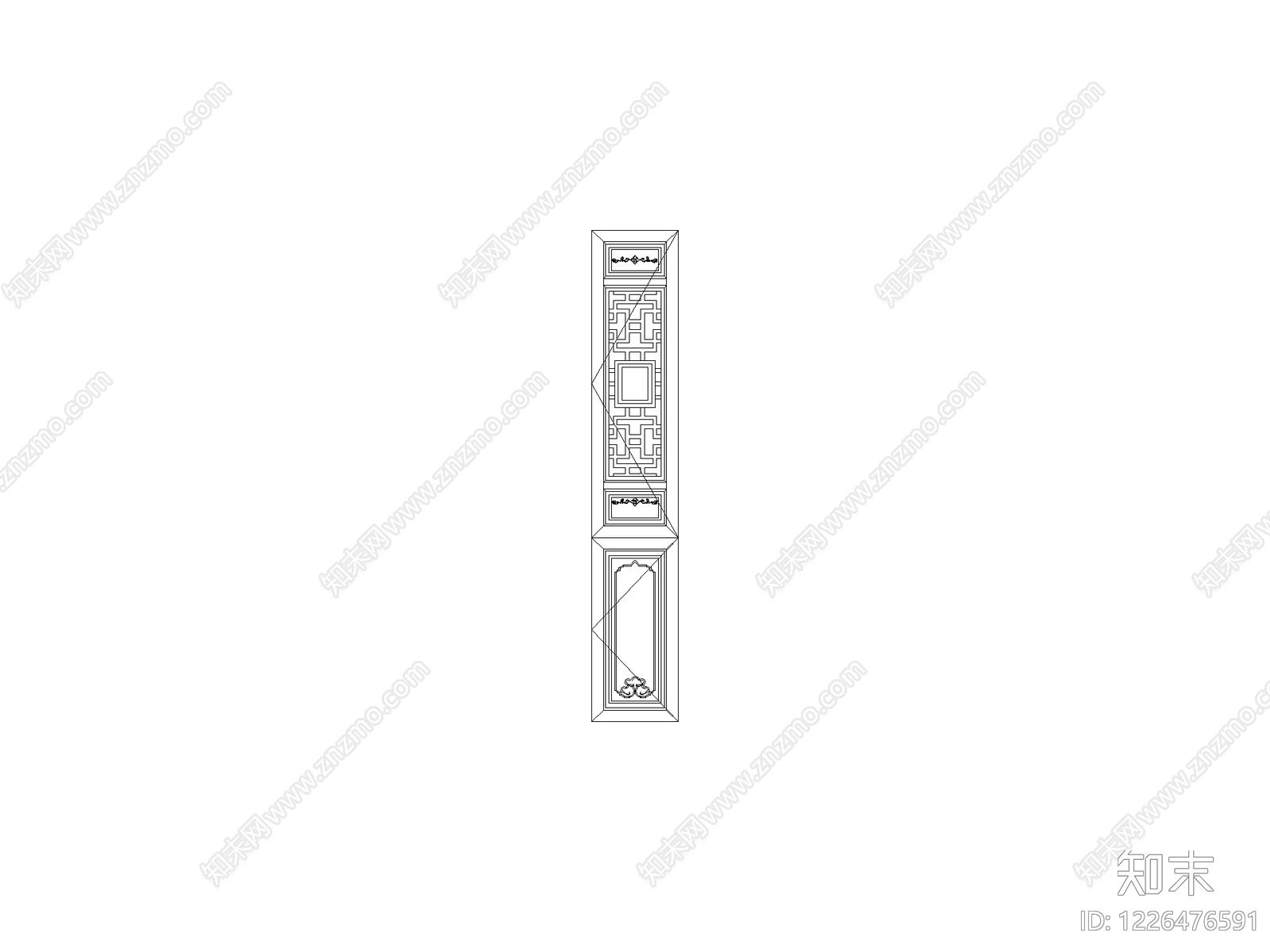 窗cad施工图下载【ID:1226476591】