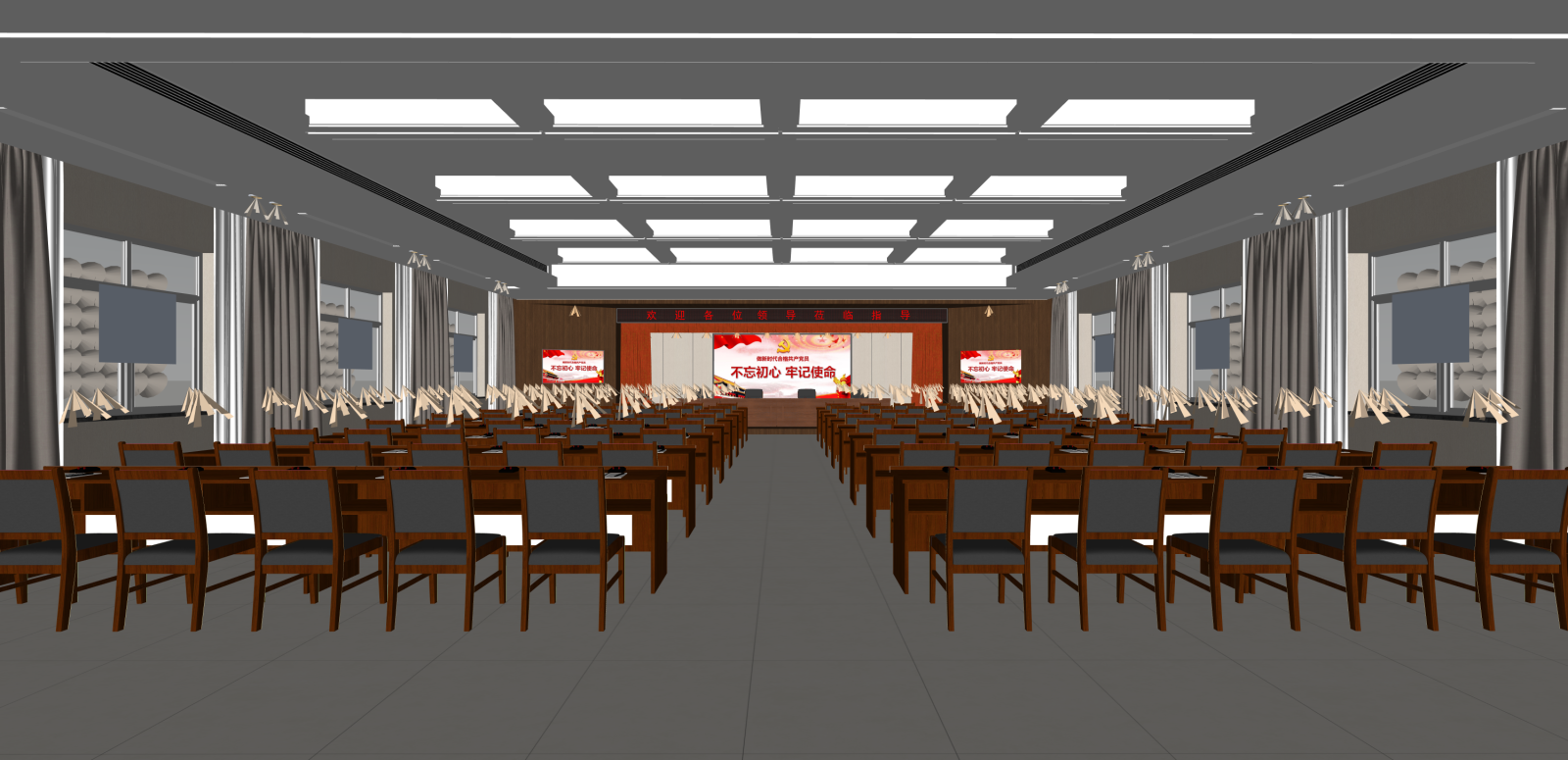 现代报告厅SU模型下载【ID:1215983490】