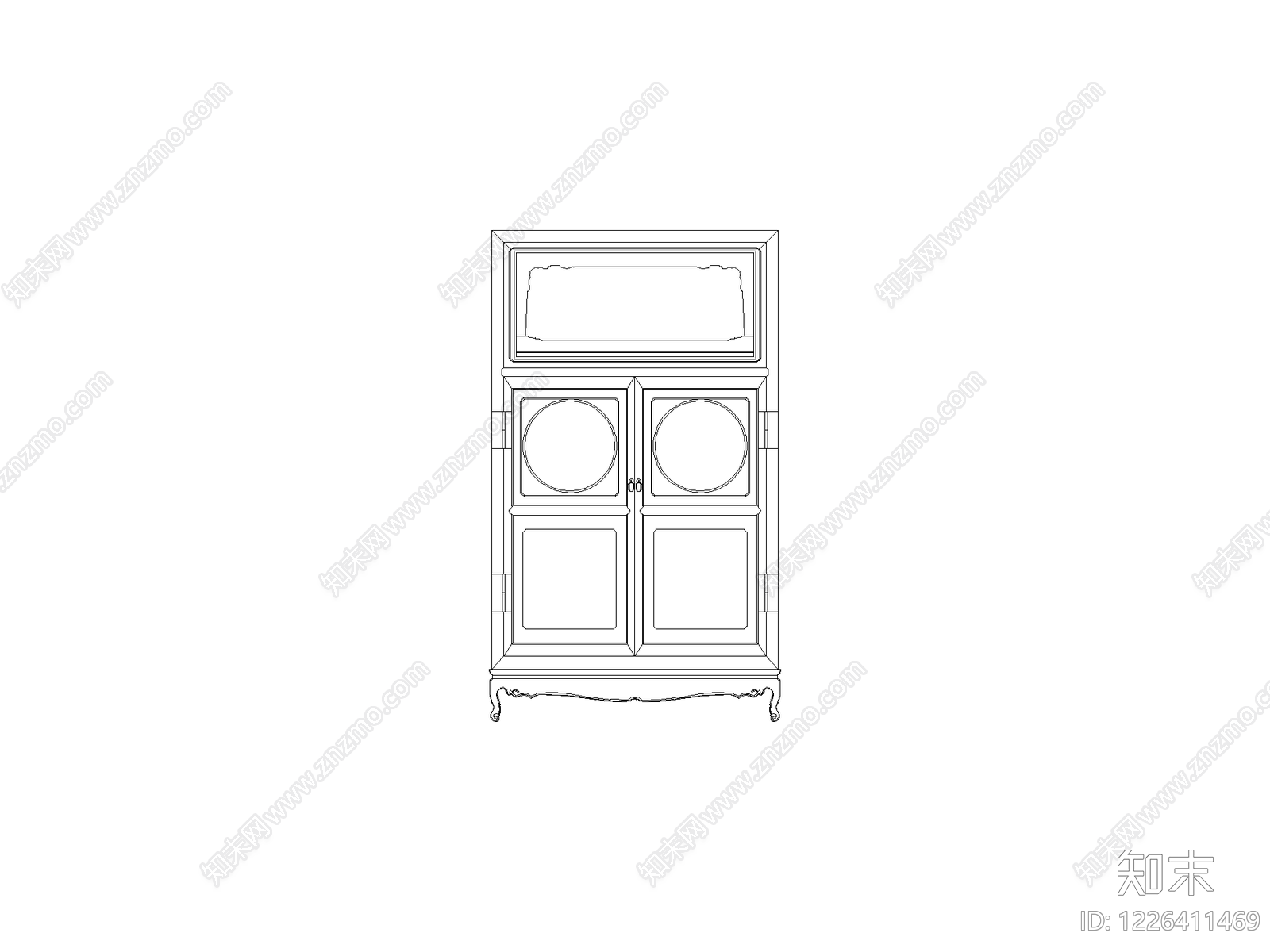 现代柜子CAD图纸