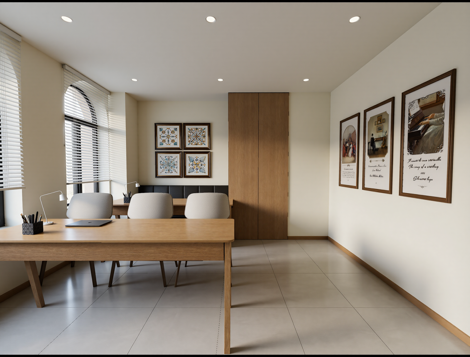 北欧办公室3D模型下载【ID:1213996977】