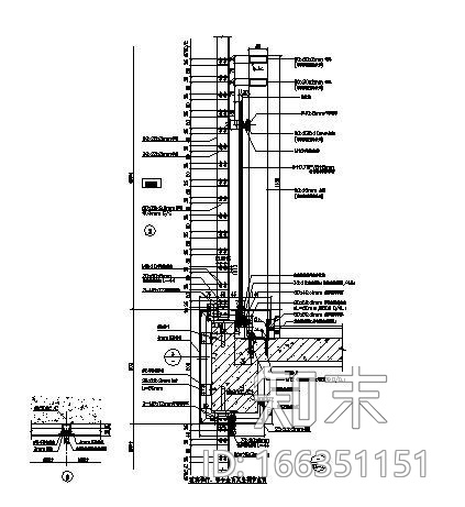 玻璃栏杆cad施工图下载【ID:166351151】