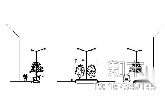 某道路相交处设计施工图cad施工图下载【ID:167349155】