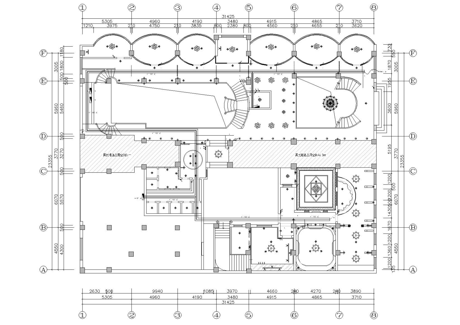 [西安]蝴蝶梦餐厅室内装饰设计施工图施工图下载【ID:160422179】