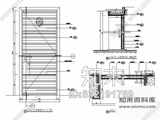 图块/节点深圳某商务酒店餐厅卫生间门详图cad施工图下载【ID:832191789】